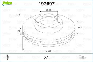 FREN DİSKİ (ÖN) (X2) HYUNDAI I30 12>-ELANTRA 11> KIA CEED 12>
