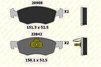 ON FREN BALATASI DOBLO 01> ALBEA PALIO 96> LOGAN 06>, (GDB1588) 0986495248