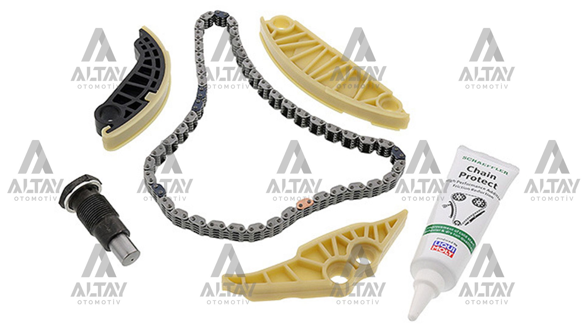 EKSANTRİK ZİNCİR SETİ PASSAT / A3 / A4 / A5 / Q3 / Q5 08=> BZB-CABA-CDHA-CDHB-CAEB-CDNB-CDNC-CCZA 1,8 TFSİ-2.0 TFSİ 5 PARÇA (YAN)