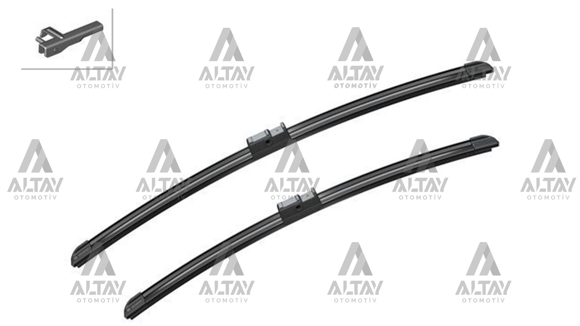 SİLECEK SÜPÜRGESİ TAKIM GOLF4 02-05 / BORA 02-05 / POLO 02-05 TEK DELİK 21''+19'' A927S (530mm+480mm)