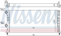 Motor Su Radyatoru Doblo 1,3 / 1,9 Jtd Ym Mekanık (Klımalı Klımasız) / (1 Sıra Alb Sıstem) (700×312×34)