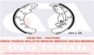 ARKA FREN BALATASI PABUC BRAVA BRAVO MAREA 1,2 / 1,4 / 1,6 / 1,8 / 1,9 96>02
