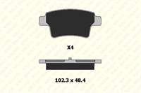 ARKA FREN BALATASI C4 PICASSO C4 GRAND PICASSO 1,6 HDI 110FAP 1,8 16V 2,0 16V 2,0 HDI 138 FAP 10 / 06