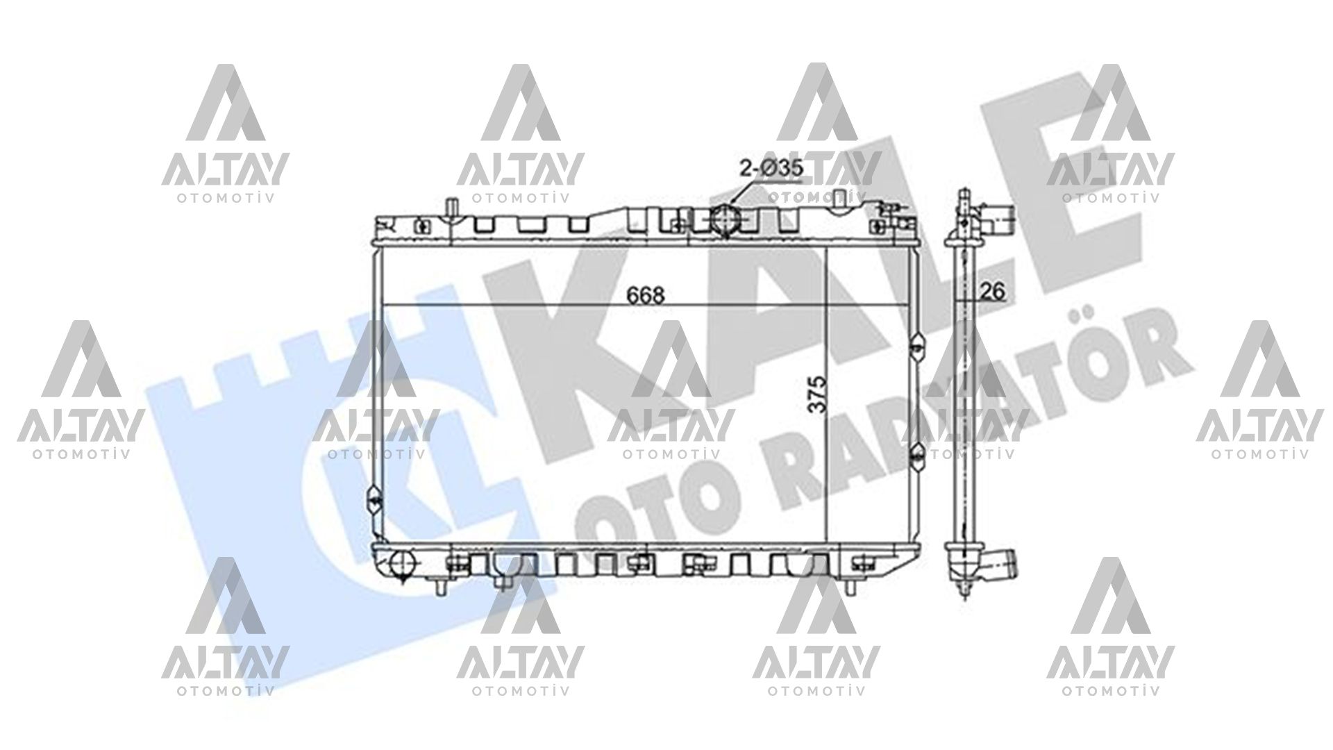 RADYATÖR SU CERATO 04-06 1.5 DİZEL M-T
