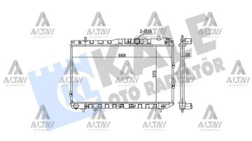 RADYATÖR SU CERATO 04-06 1.5 DİZEL M-T