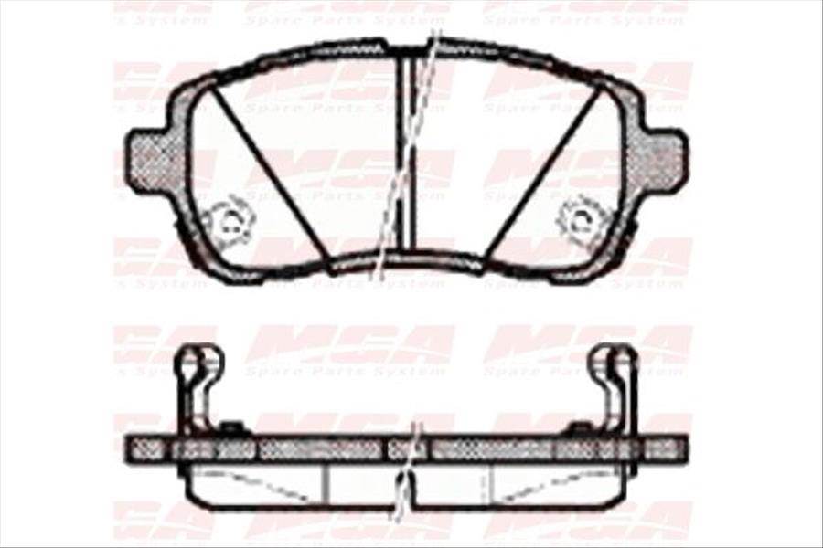 Ön Fren Disk Balata ( Ford : Fiesta 2008- )( / Mazda 2 2008>2012 / Suzukı : Swıft 2010>) ''Wva 24283-24284-24285''