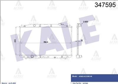 RADYATÖR SU ACCORD 08-15 A-T BRAZING