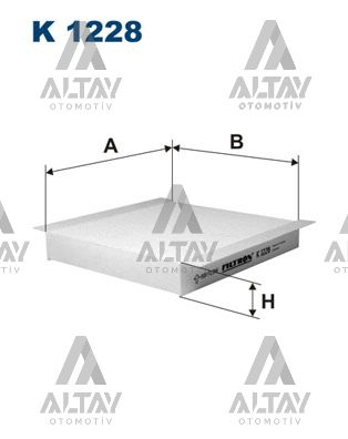 POLEN FİLTRESİ LİNEA / FIORINO / EGEA / DBY / BIPPER / COMBO / MEMO / SWIFT 07=> KARBONSUZ