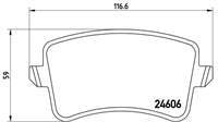 ARKA FREN BALATASI-  (AUDI A4 08-16  A5 08-17  Q5 09-17) OZEL URETIM