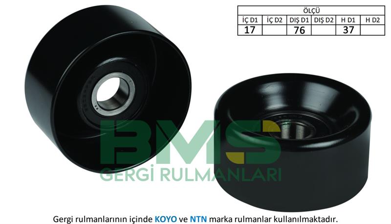 ALTERNATOR GERGI RULMANI TRANSIT 2.4TDCI 00>06