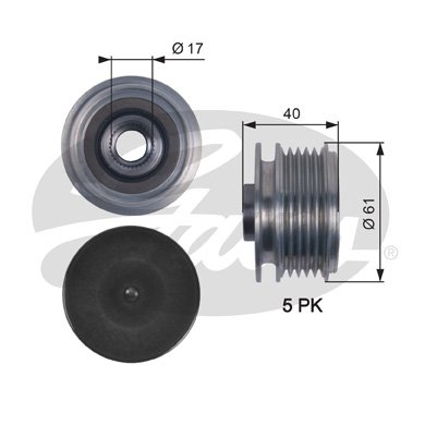 ALTERNATÖR KASNAĞI (RULMANLI) ACCENT ERA-ELANTRA-GETZ-İ20-İ30-KIA CEED-RIO 1.4-1.6-1.5 CRDİ
