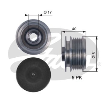 ALTERNATÖR KASNAĞI (RULMANLI) ACCENT ERA-ELANTRA-GETZ-İ20-İ30-KIA CEED-RIO 1.4-1.6-1.5 CRDİ