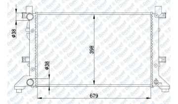 Motor Su Radyatoru Brazıng Lt28-Lt35-Lt28-46 2.5Tdı-2.8Tdı Manuel Sanzuman 679X399X26