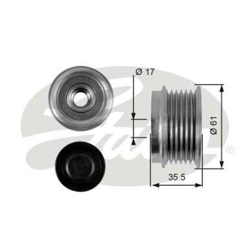 ALTERNATOR KASNAGI VITO 108D 2.3 96->