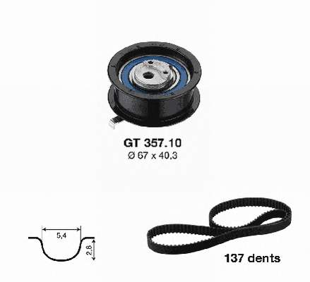 EKSANTRİK GERGİ KİTİ (137x254) CADDY II-GOLF III-T4-CORDOB-IBIZA II-III-TOLEDO I 1.9D 1Y-AEY-ALH-ALE