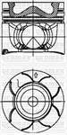 MOTOR PİSTON+SEGMAN (STD) MITSUBISHI 86MM