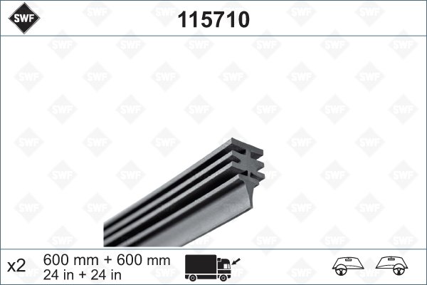 SILECEK SUPURGESI 405mm (MUZ TIP) ARKA OCTAVIA II 04>CADDY 04>TRANSPORTER T5 03>TOURAN 03>