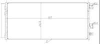 KLIMA RADYATORU (OPEL : CORSA   1.3CDTI  14-) 668×283×12