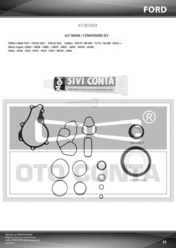 ALT TAKIM CONTASI PARTNER-BERLINGO-206-207-FIESTA 1.6HDI 16V(DV6ATED4-DV6B)(TEFLON KEÇ+SKC'SİZ+SIVI)