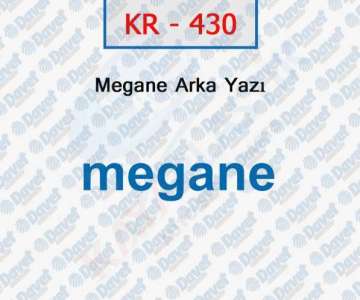 ARKA YAZI MEGANE   ####