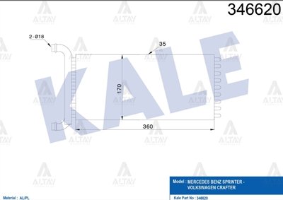 RADYATÖR KALORİFER CRAFTER / SPRİNTER (315) 07=> MEKANİK