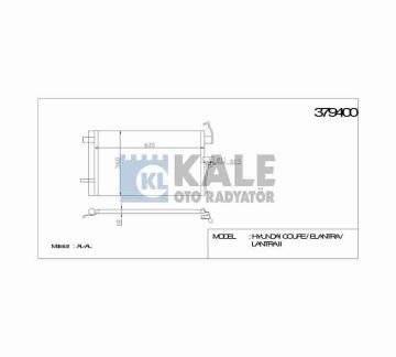 RADYATÖR KLİMA ELANTRA 01-07 590x363x18