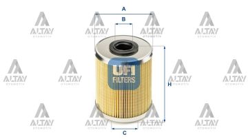 YAKIT FİLTRESİ (MAZOT) MASTER / TRAFIC / MOVANO / VIVARO 2.5DTI KISA 84 mm