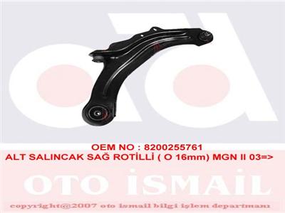 ALT SALINCAK SAĞ MEGANE II HB 1.4 16V-1.5 DCI-1.6 16V2.0 16V-03=>(16mm)