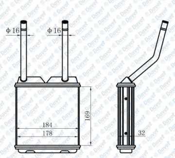 Kalorifer Radyatorü Borulu Tip Astra F 92>98 Astra Classıc 99>02 Vectra A 89>95 Calıbra 89>97