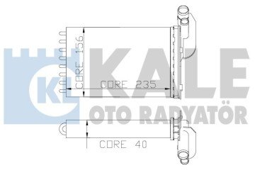 KALORİFER RADYATÖRÜ MGN I-CLIO I-R19 (234x157X42) (2 SIRA CU+PL)