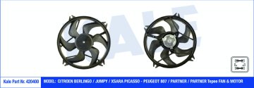 FAN MOTORU DAVLUMBAZLI PARTNER II-BERLINGO III-XSARA PICASSO 1.6HDI (460W-385mm)