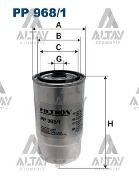 YAKIT FİLTRESİ (MAZOT) DOBLO / STILO / ALFA 147 7 ALFA 156 03=> 1.9 JTD
