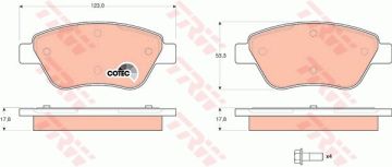 ON FREN BALATASI LINEA 1,3 STILO BRAVO SIENA PALIO ALBEA 1,2 / 1,4 / 1,6 / 1,9D MULTIJET 10 / 01> DOBLO 1,3D NEMO BIPPER FIORINO