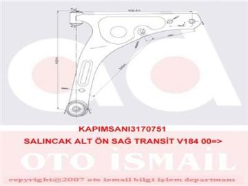 ALT SALINCAK SAĞ FORD TRANSIT V184-V347 (01-12) (4042022-4540774-6C113A052EA)
