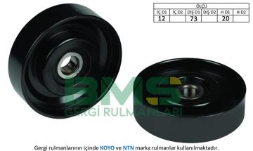 Alternator Gergı Rulmanı (12×73×20) Accent 1.5Crdı