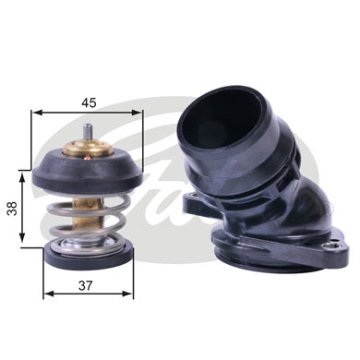 TERMOSTAT (95C) / (KIT) GOLF V VI JETTA PASSAT TIGUAN A3 A4 A5 LEON TOLEDO OCTAVIA 1.8 2.0