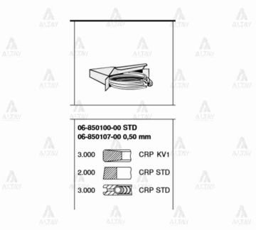 SEGMAN H-100 97=> / MİNİBÜS 97-06 / H-100 KAMYONET 97-04 050 (71175 PİSTON UYUMLU)