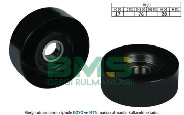 ALTERNATÖR GERGİ RULMANI AUDI A4-A6 1.6-2.0 BENZİNLİ 2001 => (BFB-ALZ-ALT)
