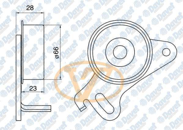 EKSANTRIK GERGI RULMANI-(HYUNDAI: H100 97>08/MITSUBISHI: L300 90>11  )