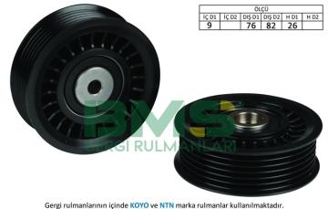 ALTERNATÖR GERGİ RULMANI CRAFTER 2.5 TDI 2006=> (BJM-BJK)(KANALLI) (76mm)