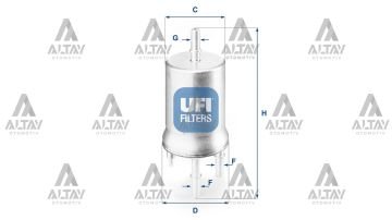 YAKIT FILTRESI (BENZIN) POLO / CORDOBA / FABIA 01=> 1.2-1.4 16V BBY-BKY-BZG-AZQ-BME (3 BAR) SUPAPLI  OEM (ORİJİNAL EQUİPMENT MANUFACTURER)