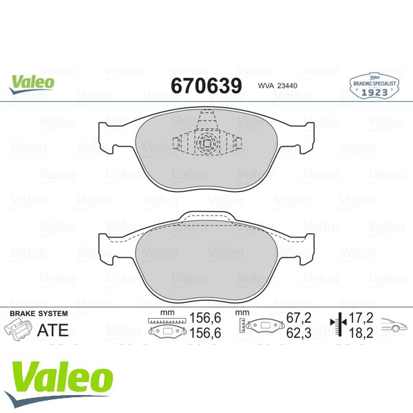 On Fren Balatası Tk Transıt / Tourneo Connect 1,8I 16V / 1,8I Tddı / 1,8 Tdcı 02 Focus St 170 2,0I 16
