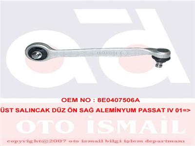 ÜST SALINCAK ÖN SAĞ DÜZ ALÜMİNYUM PASSAT IV 97=>