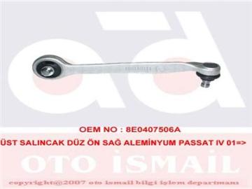 ÜST SALINCAK ÖN SAĞ DÜZ ALÜMİNYUM PASSAT IV 97=>