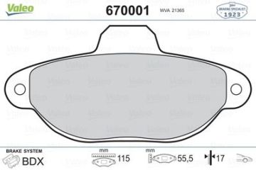 DISK FREN BALATA ON FIAT PANDA 03>/PUNTO 93>/SEICENTO 98>/500 07>/500C 09>/LANCIA Y 95>03