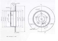 FREN DISK ARKA  Ø278-5-(MERCEDES : C SERISI C180 CDI 2011>2014 MERCEDES : C SERISI C200 CDI 2011>2014 MERCEDES : C-SERISI T-Model (S204) C 180 CGI 2009>2014 MERCEDES : C-SERISI T-Model (S204) C 200 CDI 2007>2009 )