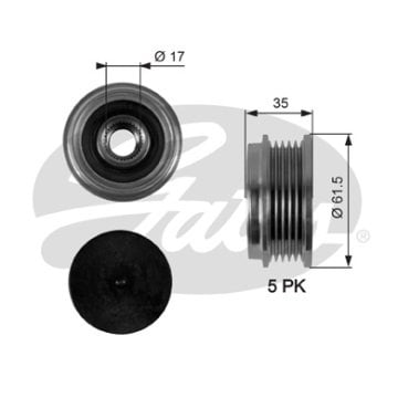 ALTERNATOR KASNAGI (RULMANLI) PASSAT 1,6 1,8T 2,0 (96 00) A4 1,6 1,8 (94 00) A6 1,8 (97 05)