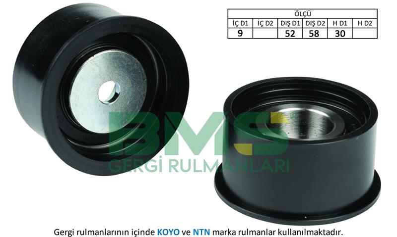 EKSANTRİK GERGİ RULMANI ASTRA F (93-01)- VECTRA A (89-00) 1.8i 16V-2.0i 16V- OMEGA B 2.0 16V (94-03)