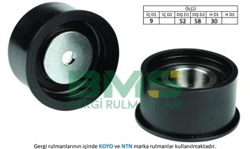 EKSANTRİK GERGİ RULMANI ASTRA F (93-01)- VECTRA A (89-00) 1.8i 16V-2.0i 16V- OMEGA B 2.0 16V (94-03)