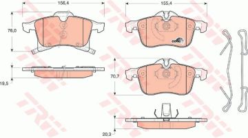 ÖN BALATA ASTRA H 04=> MERIVA 03=> ZAFIRA 05=> CORSA C D 03=> COMBO 04=>